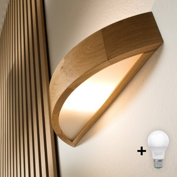 Brilagi - Kinkiet LED CARVALHO 1xE27/15W/230V dąb