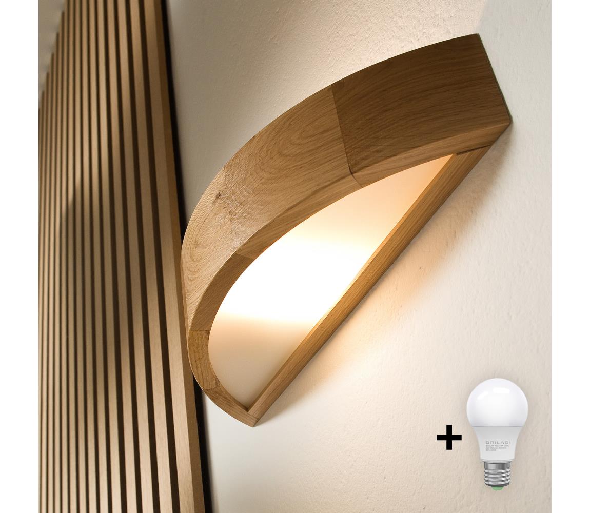 Brilagi - Kinkiet LED CARVALHO 1xE27/15W/230V dąb