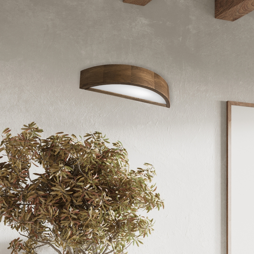 Brilagi - Kinkiet LED CARVALHO 1xE27/15W/230V, dąb orzechowy