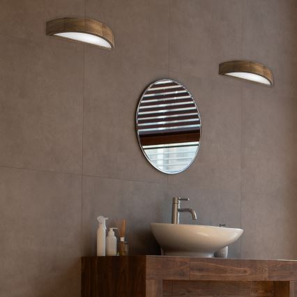 Brilagi - Kinkiet LED CARVALHO 1xE27/15W/230V, dąb orzechowy