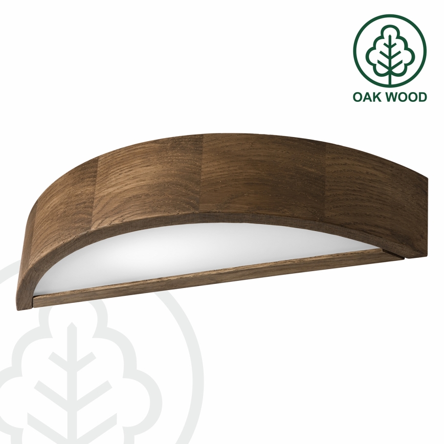 Brilagi - Kinkiet LED CARVALHO 1xE27/15W/230V, dąb orzechowy