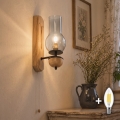 BRILAGI - Kinkiet LED COTTAGE 1xE14/40W/230V dąb/dymnoszary
