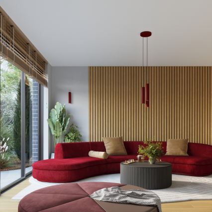 Brilagi - Kinkiet LED CRESTO 2xGU10/10W/230V 20 cm bordowy