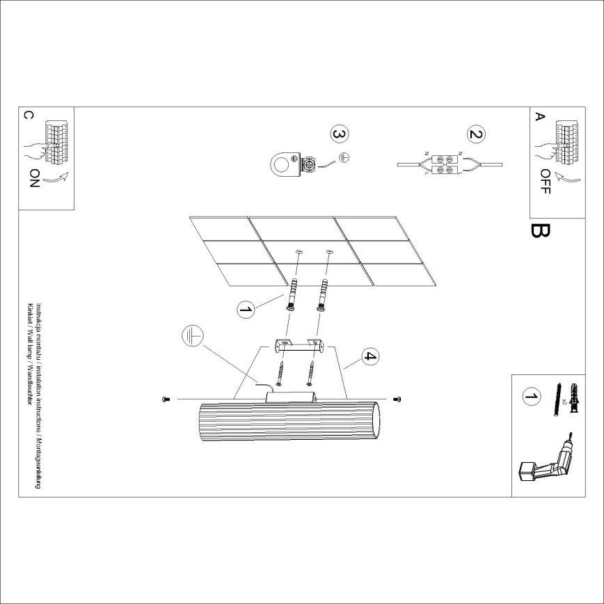 Brilagi - Kinkiet LED CRESTO 2xGU10/10W/230V 30 cm zielony