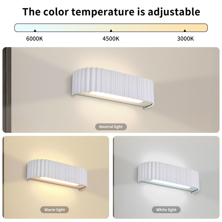 BRILAGI - Kinkiet LED FALCON MODERN LED/10W/230V 30 cm 3000/4500/6000K biały