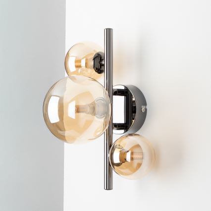 Brilagi - Kinkiet LED MILLA 3xG9/3W/230V czarny chrom/złoty