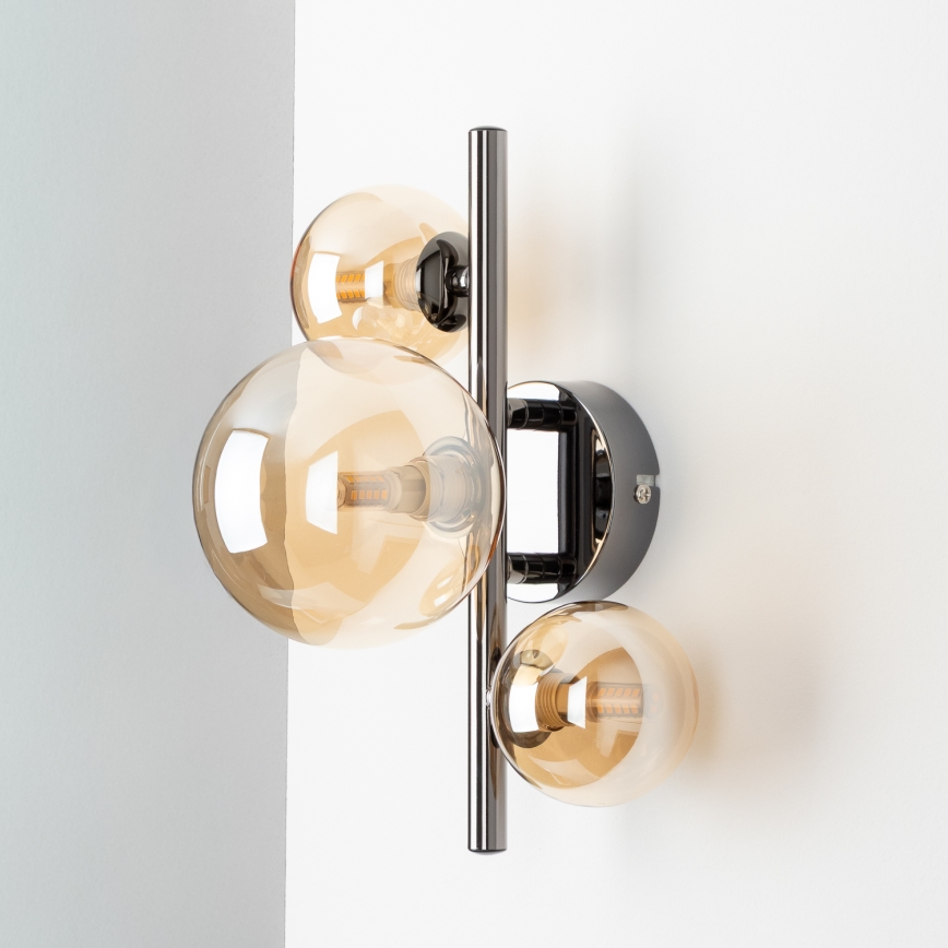 Brilagi - Kinkiet LED MILLA 3xG9/3W/230V czarny chrom/złoty