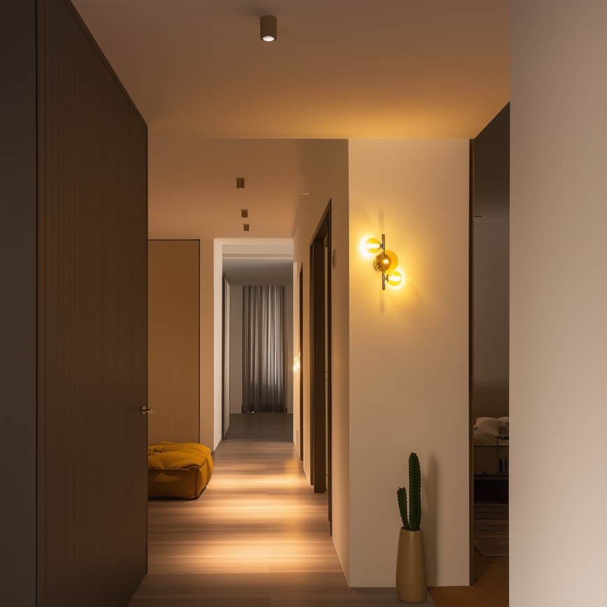 Brilagi - Kinkiet LED MILLA 3xG9/3W/230V czarny chrom/złoty