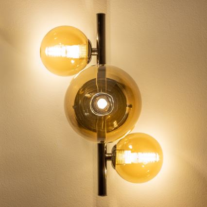 Brilagi - Kinkiet LED MILLA 3xG9/3W/230V czarny chrom/złoty