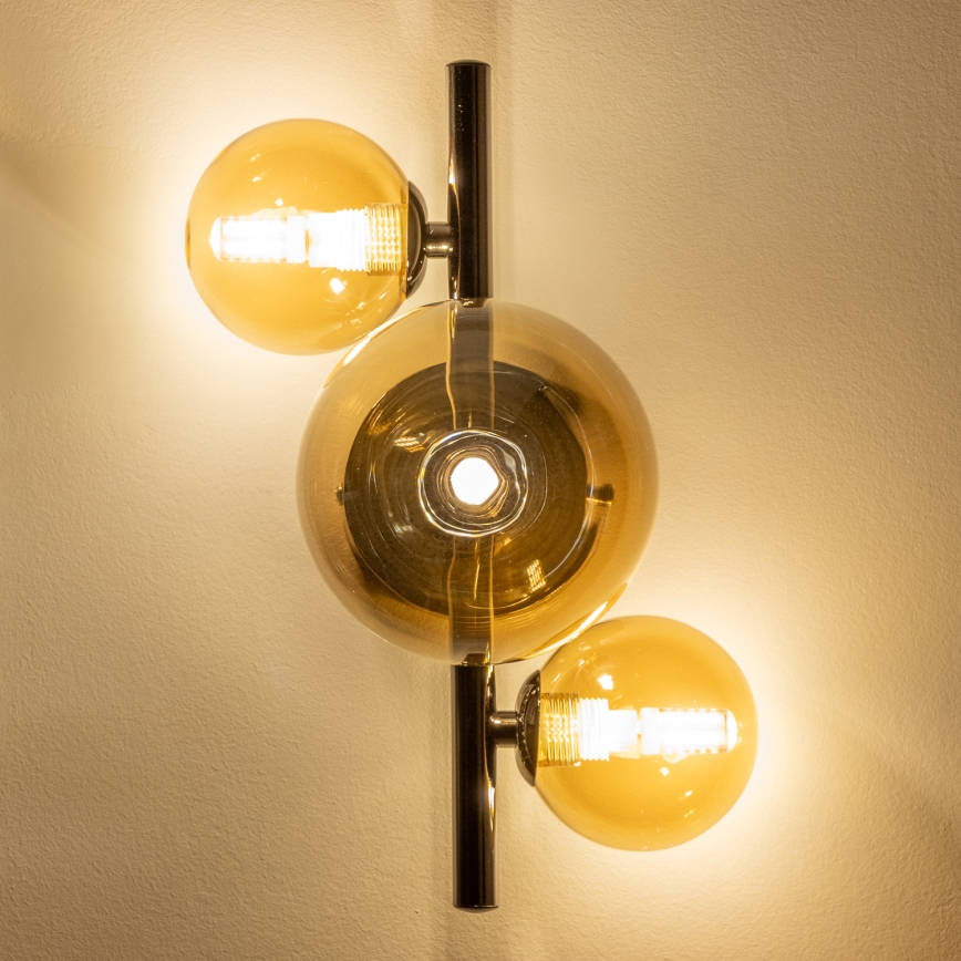 Brilagi - Kinkiet LED MILLA 3xG9/3W/230V czarny chrom/złoty