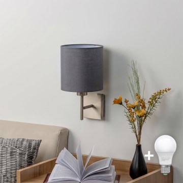 BRILAGI - Kinkiet LED NUBILA 1xE27/60W/230V matowy chrom/antracyt