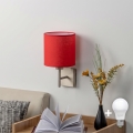 BRILAGI - Kinkiet LED NUBILA 1xE27/60W/230V matowy chrom/czerwony