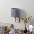 BRILAGI - Kinkiet LED NUBILA 1xE27/60W/230V matowy chrom/jasnoszary