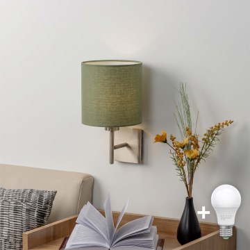 BRILAGI - Kinkiet LED NUBILA 1xE27/60W/230V matowy chrom/zielony