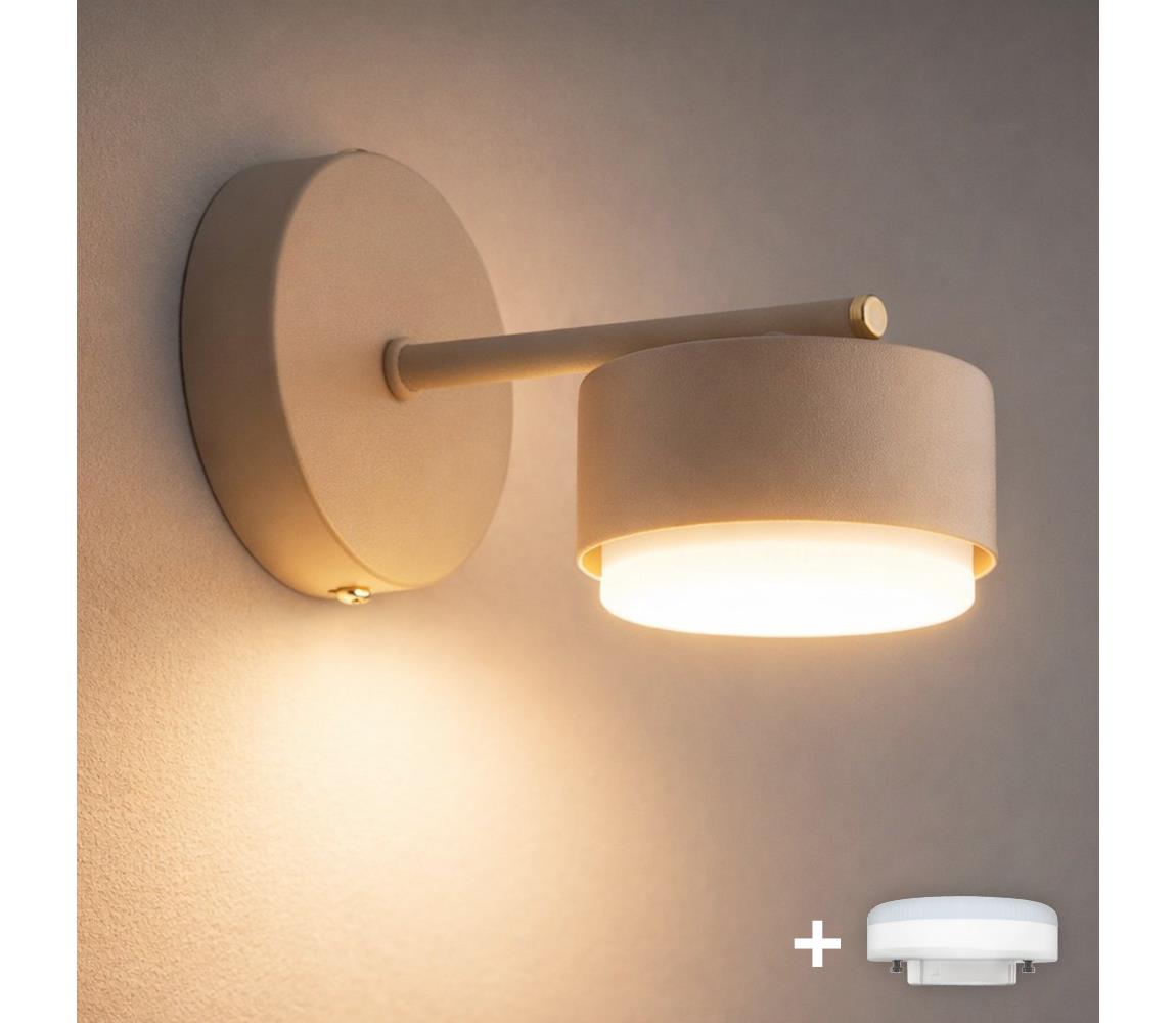 Brilagi - Kinkiet LED RGB ściemnialny MONO 1xGX53/14W/230V Wi-Fi Tuya beżowy