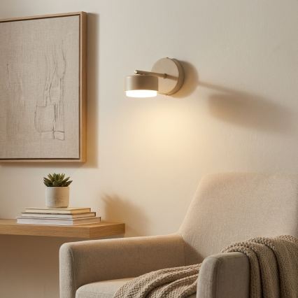 Brilagi - LED RGB+CCT ściemnialny kinkiet MONO 1xGX53/14W/230V 2700-6500K Wi-Fi Tuya beżowy