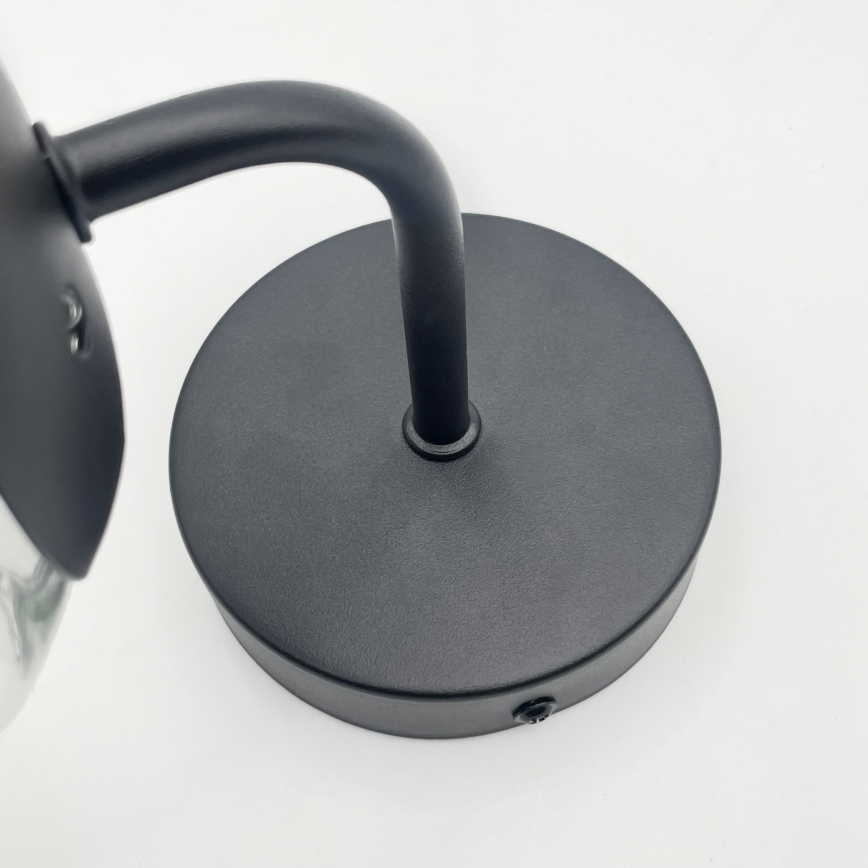 Brilagi - Kinkiet MALIVA 1xE14/15W/230V czarny/przezroczysty