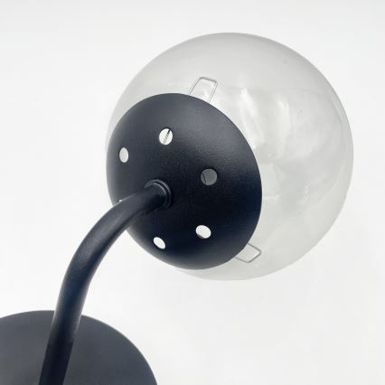 Brilagi - Kinkiet MALIVA 1xE14/15W/230V czarny/przezroczysty