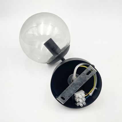 Brilagi - Kinkiet MALIVA 1xE14/15W/230V czarny/przezroczysty