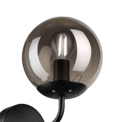 Brilagi - Kinkiet MALIVA 1xE14/15W/230V czarny/przydymiony