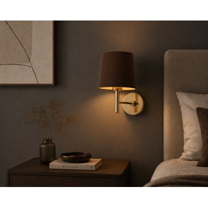 BRILAGI - Kinkiet MONTE 1xE27/60W/230V brązowo-złoty