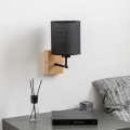 Brilagi - Kinkiet NUBILA WOOD 1xE27/25W/230V dąb/czarny