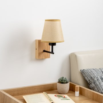 Brilagi - Kinkiet NUBILA WOOD 1xE27/25W/230V dąb/jasnobrązowy