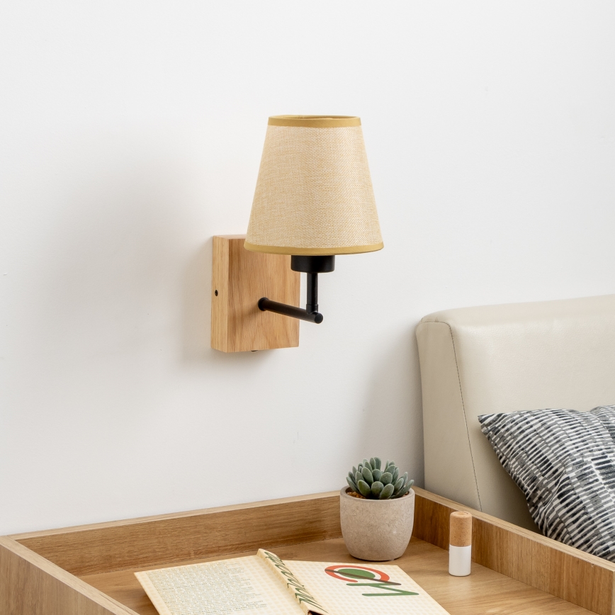 Brilagi - Kinkiet NUBILA WOOD 1xE27/25W/230V dąb/jasnobrązowy