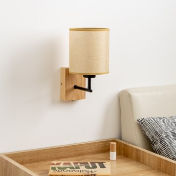Brilagi - Kinkiet NUBILA WOOD 1xE27/25W/230V dąb/jasnobrązowy