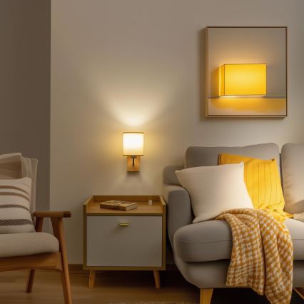 Brilagi - Kinkiet NUBILA WOOD 1xE27/25W/230V dąb/jasnobrązowy