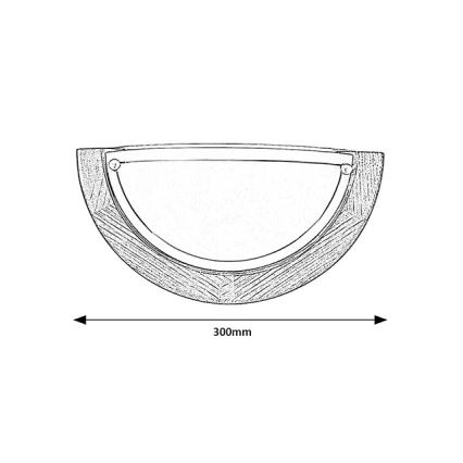 Brilagi - Kinkiet ORBIS 1xE27/60W/230V 30 cm sosna
