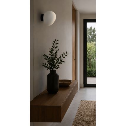BRILAGI - Kinkiet PEBBLES 1xE27/40W/230V średnica 20 cm czarny