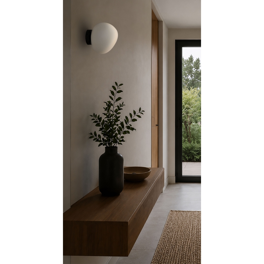 BRILAGI - Kinkiet PEBBLES 1xE27/40W/230V średnica 20 cm czarny