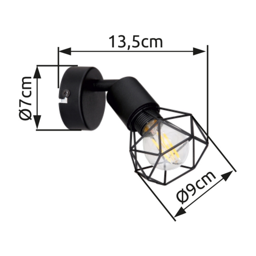 Brilagi - Kinkiet punktowy CAGE 1xE14/40W/230V