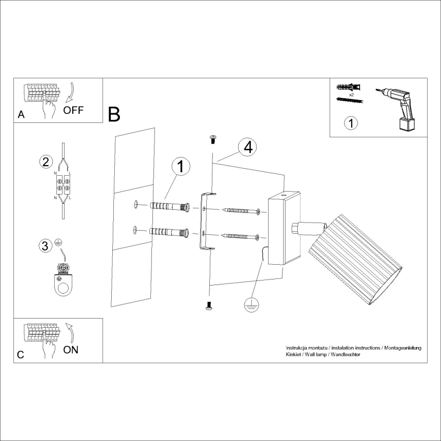 Brilagi - Kinkiet punktowy CRESTO 1xGU10/10W/230V biały