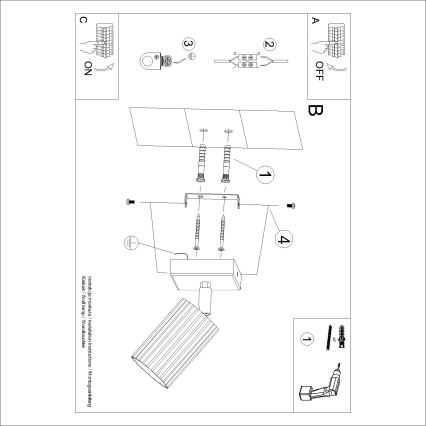 Brilagi - Kinkiet punktowy CRESTO 1xGU10/10W/230V turkusowy