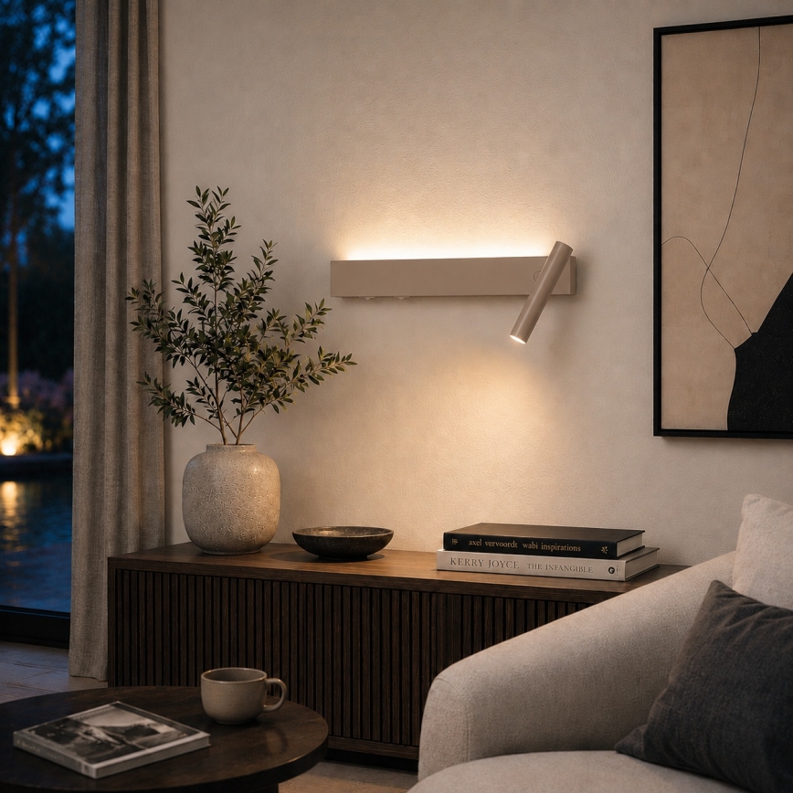BRILAGI - Kinkiet punktowy LED ARLIX LED/3W/230V + LED/7W, beżowy, CRI 90