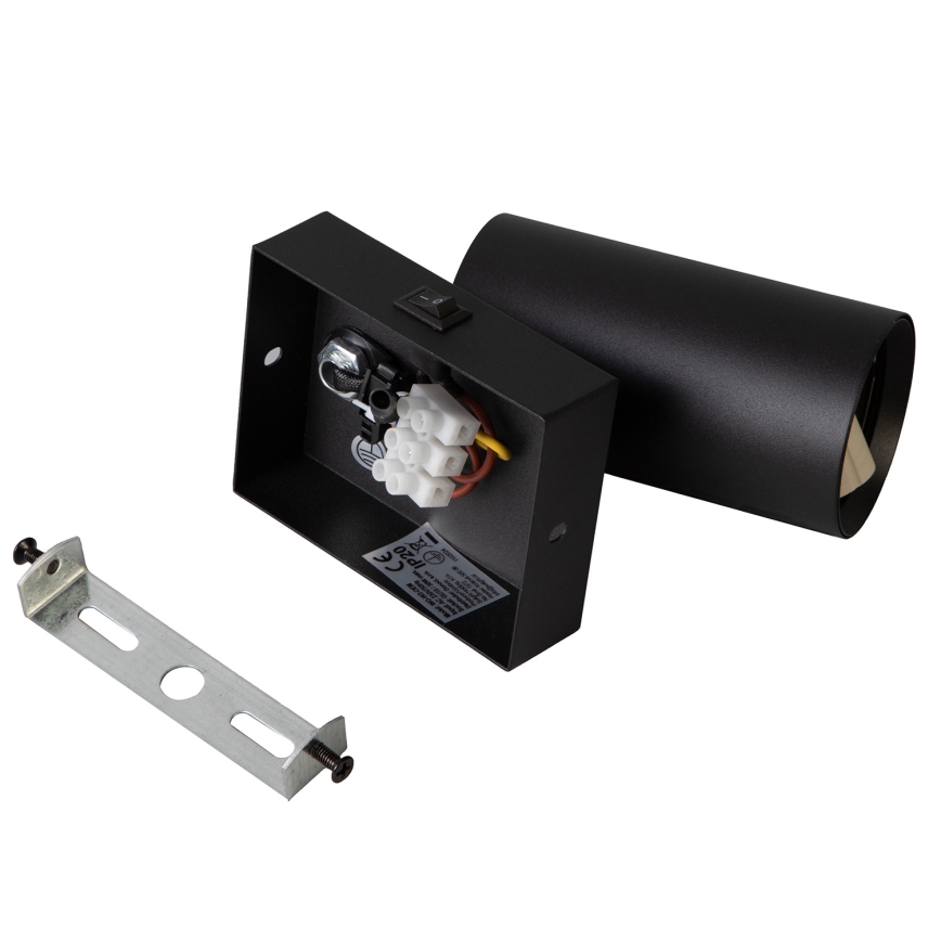 Brilagi - LED RGBW Ściemnialny kinkiet punktowy z włącznikiem SELE 1xGU10/4,8W/230V 3000K czarny + pilot zdalnego sterowania