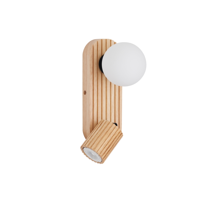 Brilagi - Kinkiet punktowy MODERN WOOD 1xG9/5W/230V + 1xGU10/8W kauczukowiec