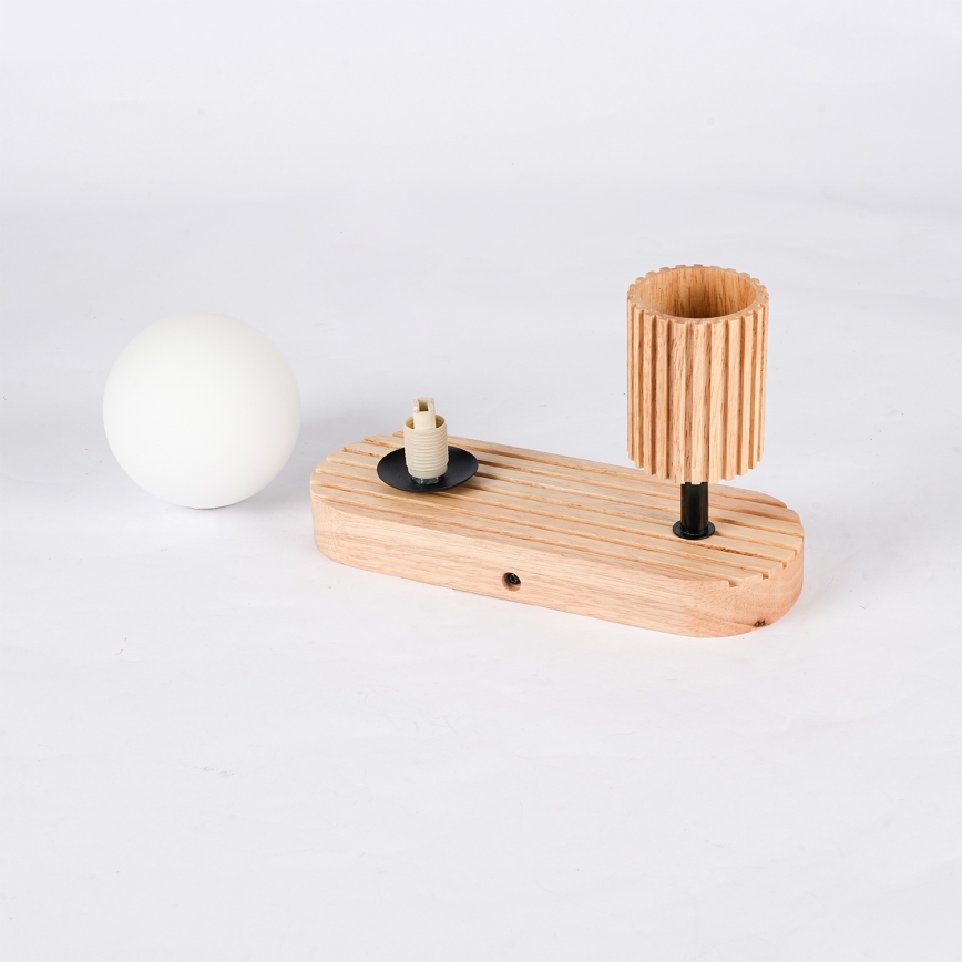 Brilagi - Kinkiet punktowy MODERN WOOD 1xG9/5W/230V + 1xGU10/8W kauczukowiec