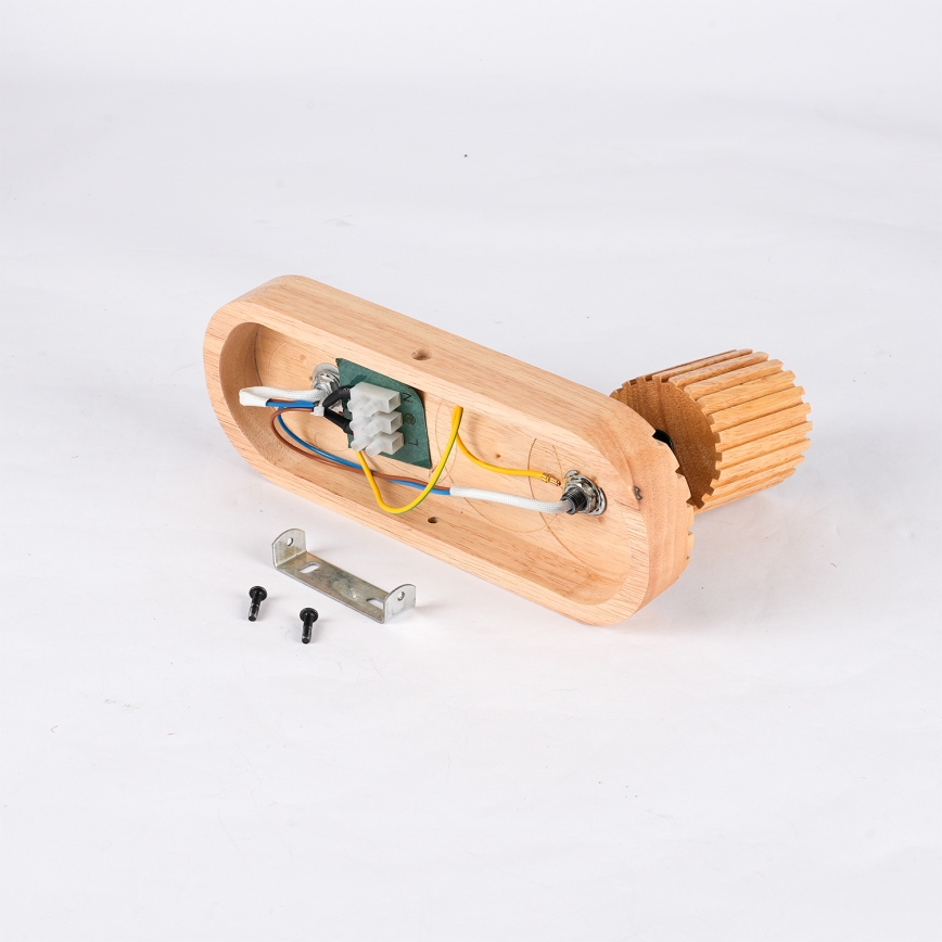Brilagi - Kinkiet punktowy MODERN WOOD 1xG9/5W/230V + 1xGU10/8W kauczukowiec