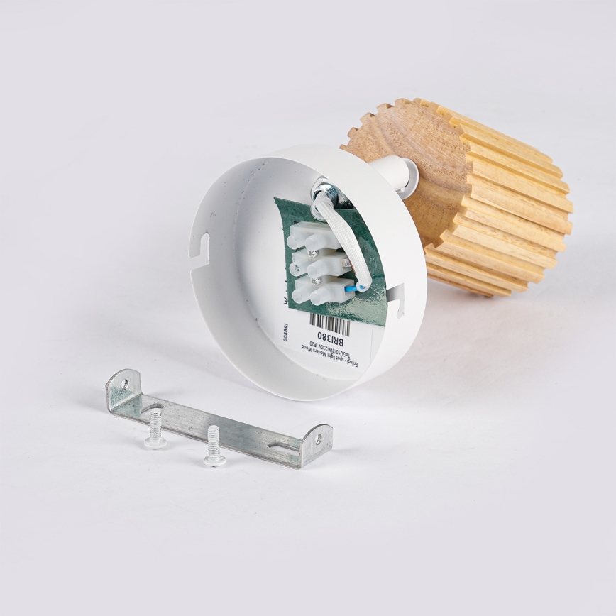 Brilagi - Kinkiet punktowy MODERN WOOD 1xGU10/8W/230V drewno/biały