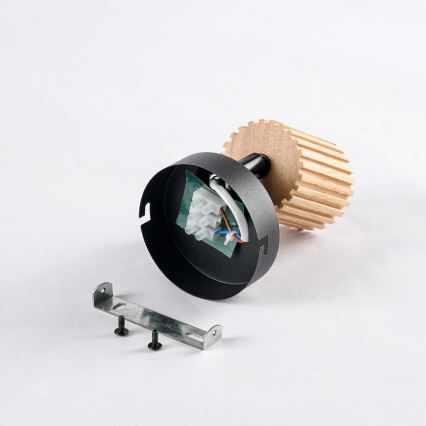 Brilagi - Kinkiet punktowy MODERN WOOD 1xGU10/8W/230V kauczukowiec/czarny