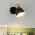 BRILAGI - Kinkiet punktowy ODENSE 1xE14/10W/230V drewno/czarny