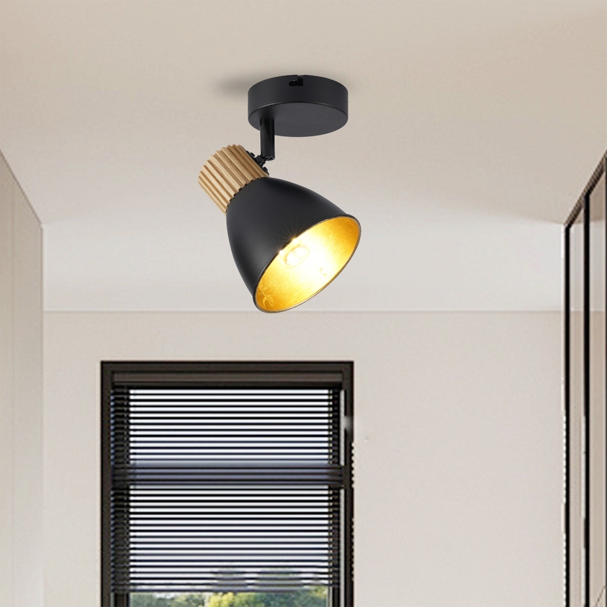 Brilagi - Kinkiet punktowy ODENSE 1xE14/10W/230V drewno/czarny