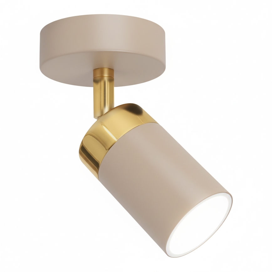 Brilagi - Kinkiet punktowy POKER 1xGU10/25W/230V beżowy/złoty