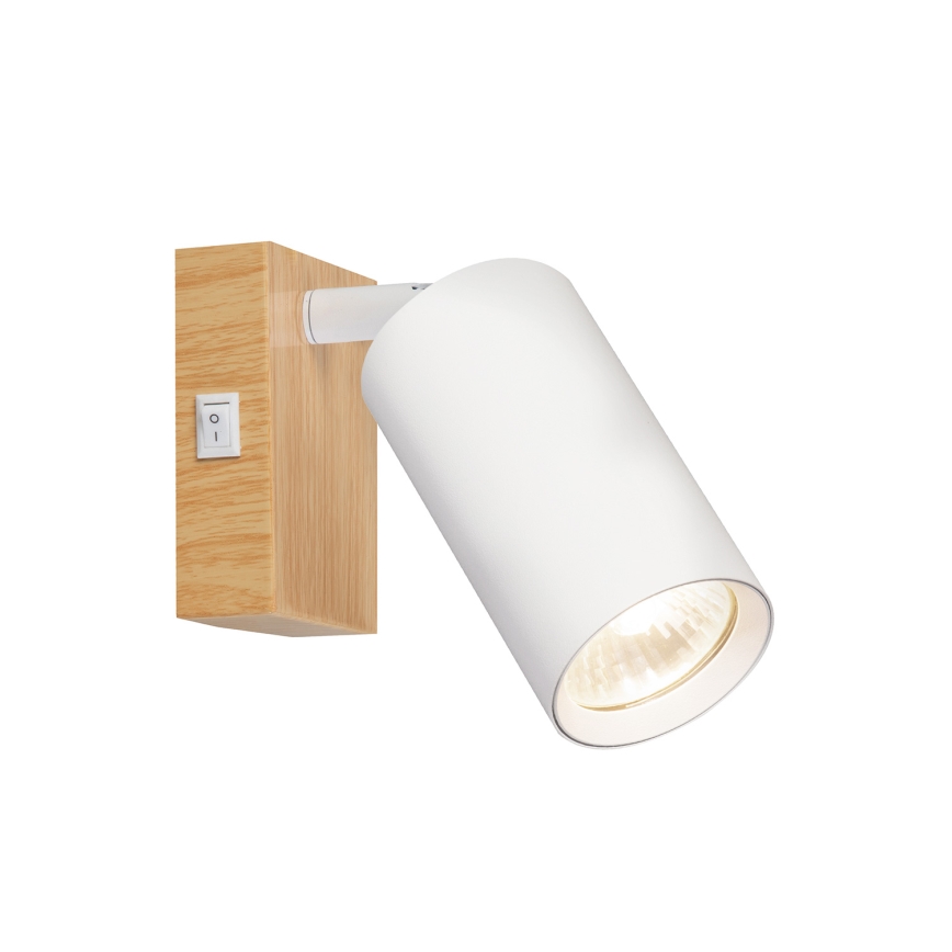 Brilagi - Kinkiet punktowy SELE 1xGU10/30W/230V biały/dekor dębowy