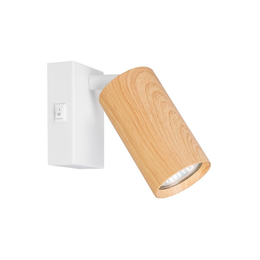 Brilagi - Kinkiet punktowy SELE 1xGU10/30W/230V biały/dekor dębu