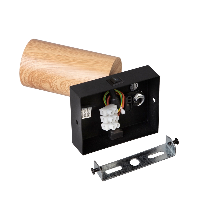 Brilagi - Kinkiet punktowy SELE 1xGU10/30W/230V czarny/dekor dębu