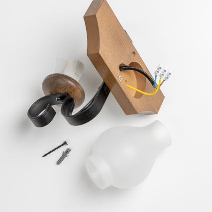 Brilagi - Kinkiet QUEEN 1xE14/40W/230V buk/orzech